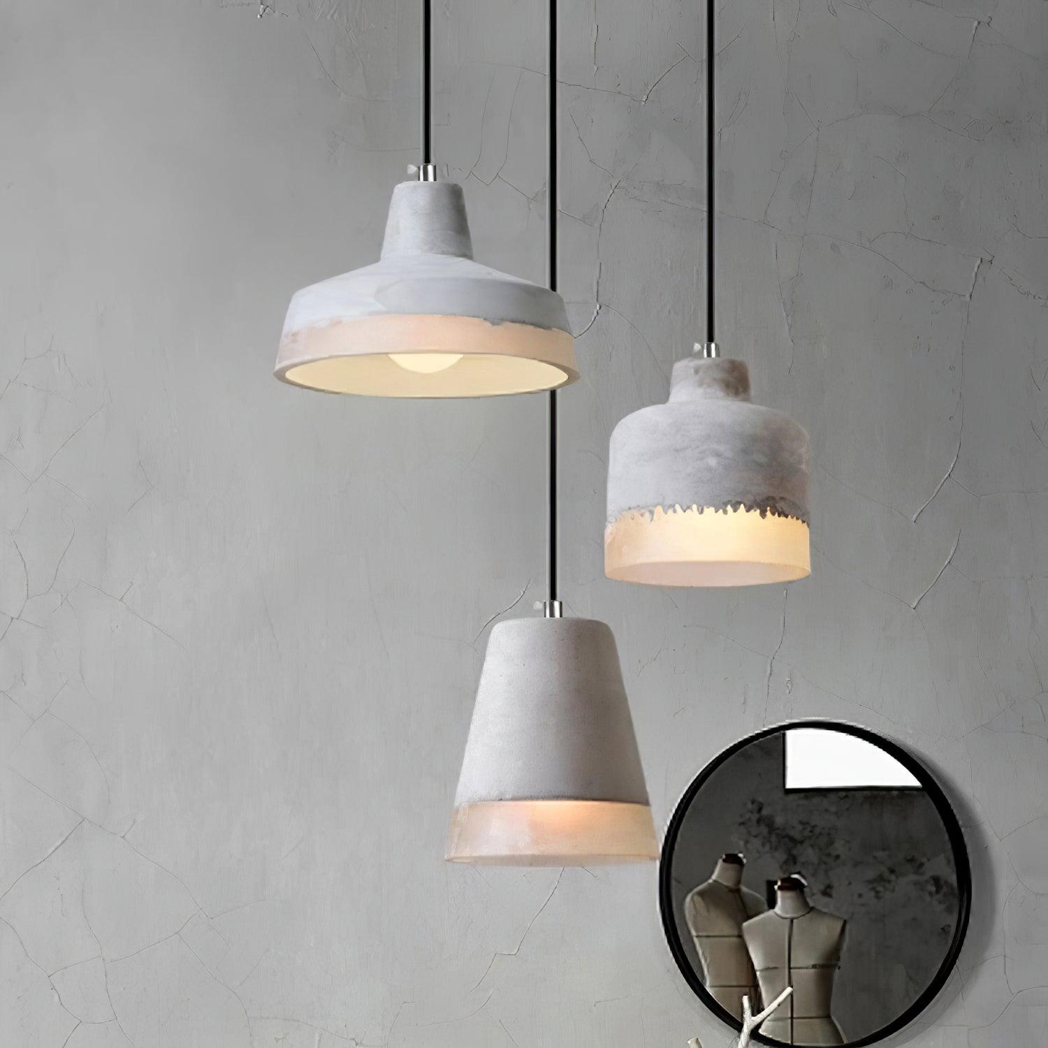 Delia Cement Pendant Light - Blowlighting