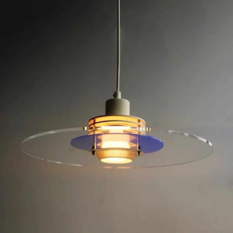 Valentina Moderno Metallo/Vetro/Acrilico Sospensione Bianco/Blu/Arancio/Argento Soggiorno