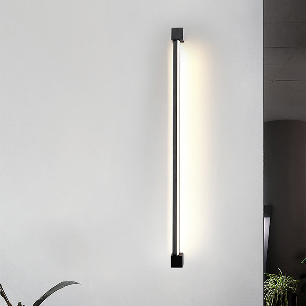 Arisha Minimalista LED Applique Nera Ruotabile Linea