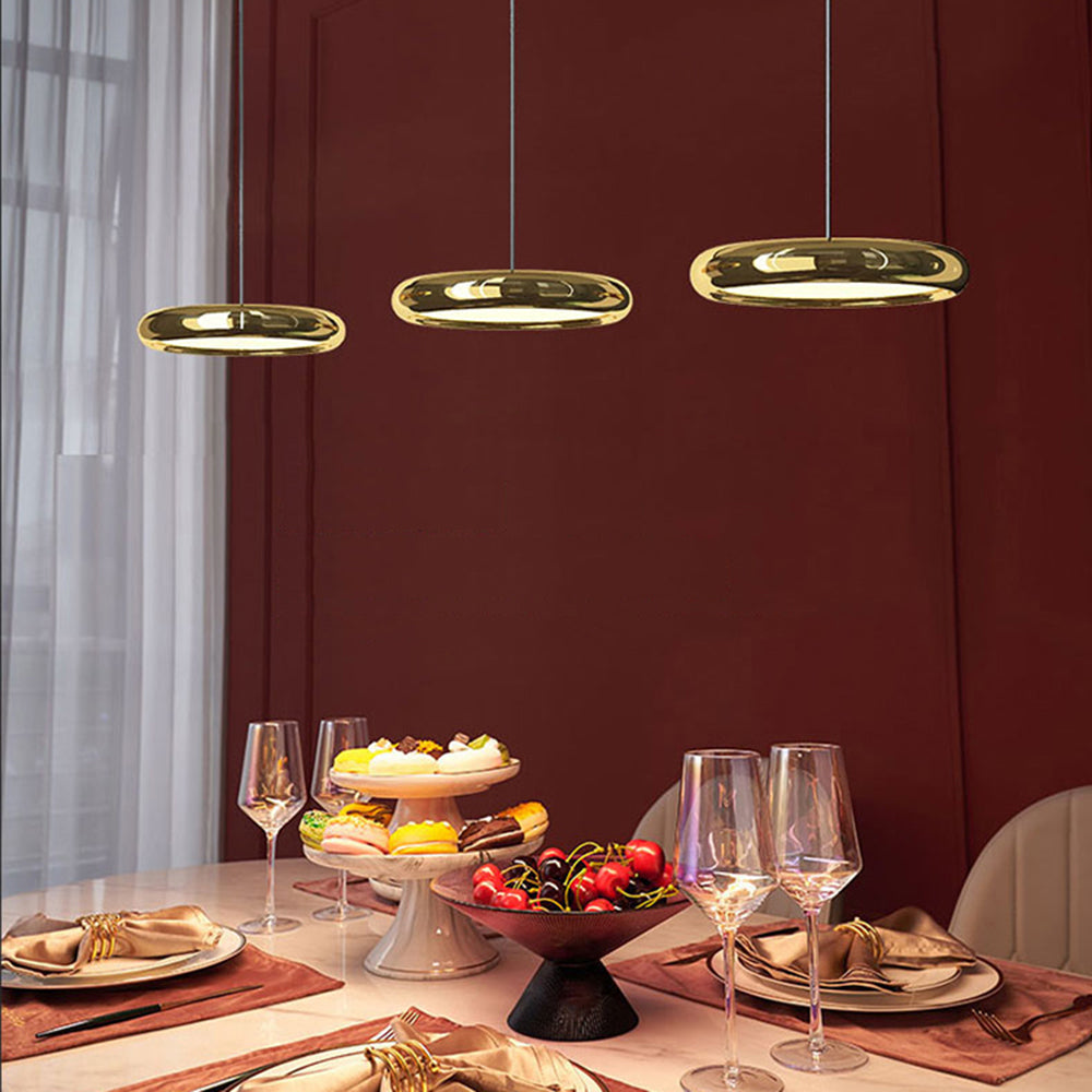 Arisha Minimalista LED Lampade a Sospensione Metallo Argento/Oro/Rosa Circolare Soggiorno/Camera da Letto/Sala da Pranzo