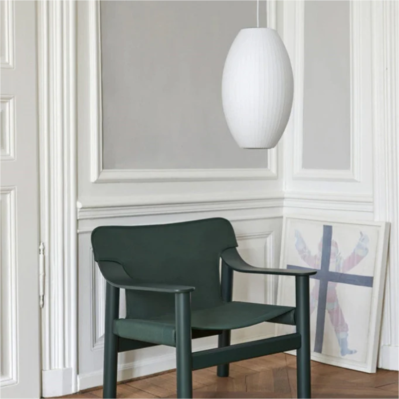 Ritta Design LED Lampada a Sospensione Seta Artificiale Bianco