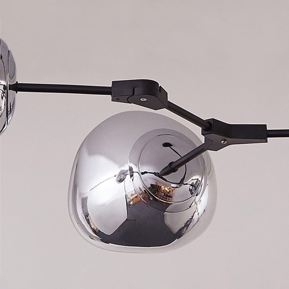 Mirza Moderno Globo Lava Lampade a Sospensione Apparecchio 3/6/8 Testa Nero/Bianco