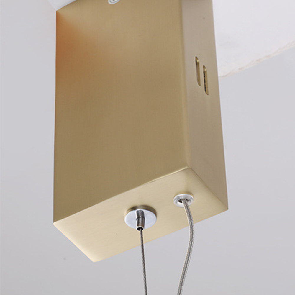 Arisha Moderni LED Lampada a Sospensione Metallo/Acrilico Oro Onda Camera da Letto