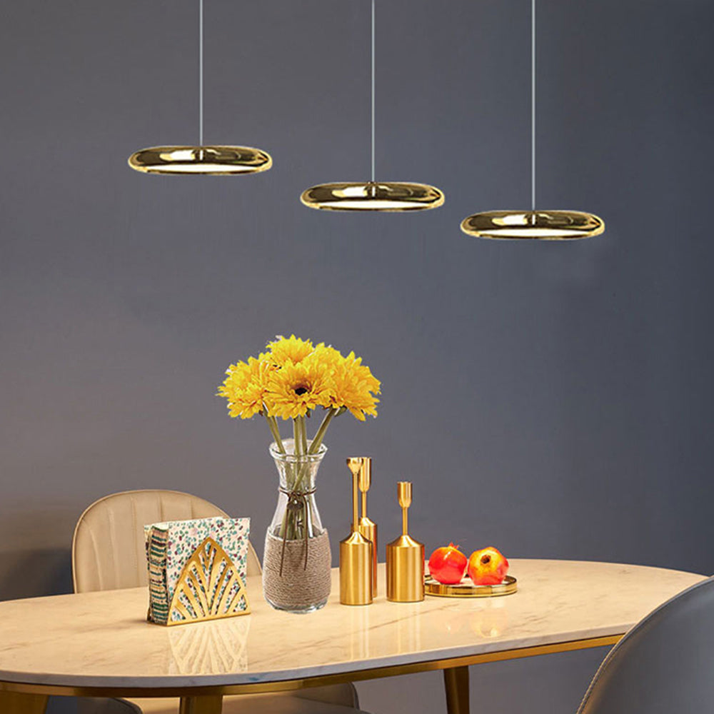 Arisha Minimalista LED Lampade a Sospensione Metallo Argento/Oro/Rosa Circolare Soggiorno/Camera da Letto/Sala da Pranzo