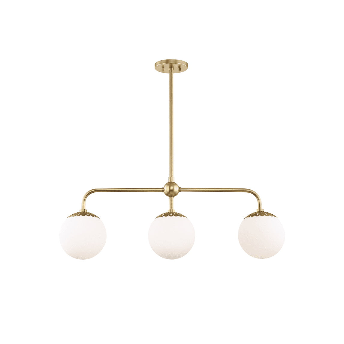 Yare Modern Minimalist Globe Chrome Glass Pendant Lamp - Lamp Copper