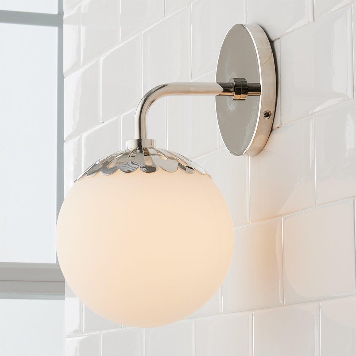 Aegis Modern Minimalist Globe Brass Glass Sconce Wall Lamp - Lamp Copper