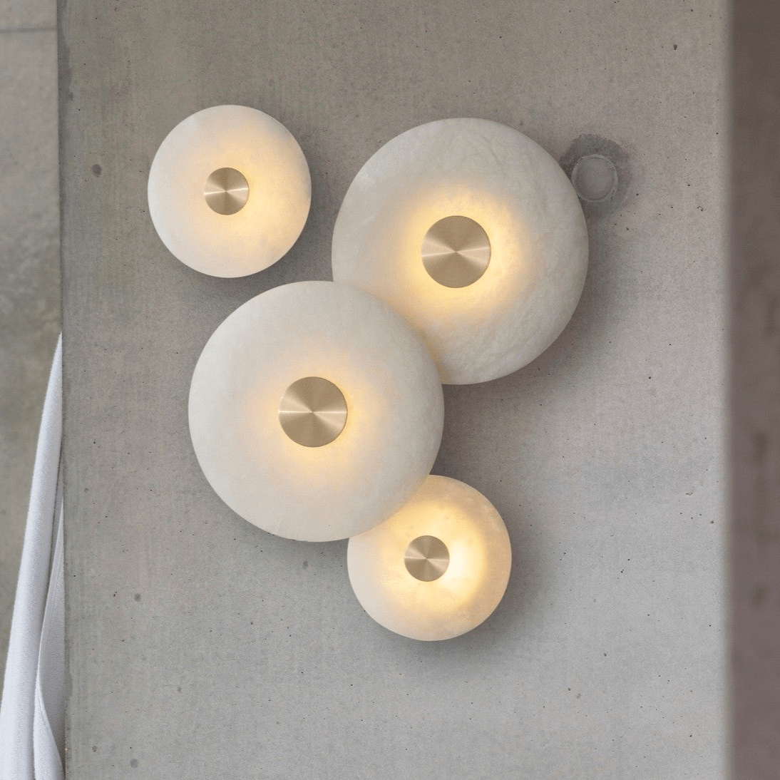 Selina Minimalist Alabaster Ceiling Light - Letslighting