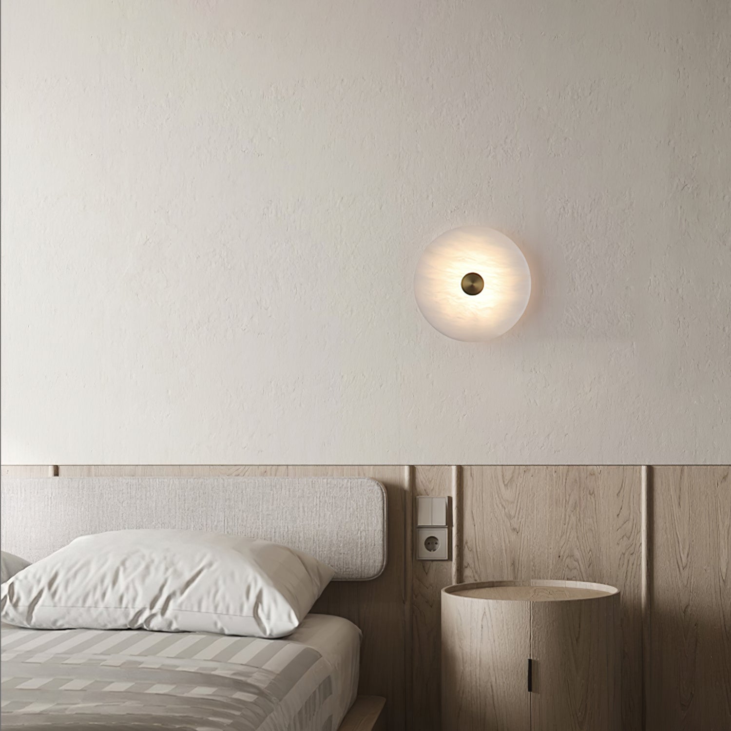 Selina Minimalist Alabaster Ceiling Light - Letslighting