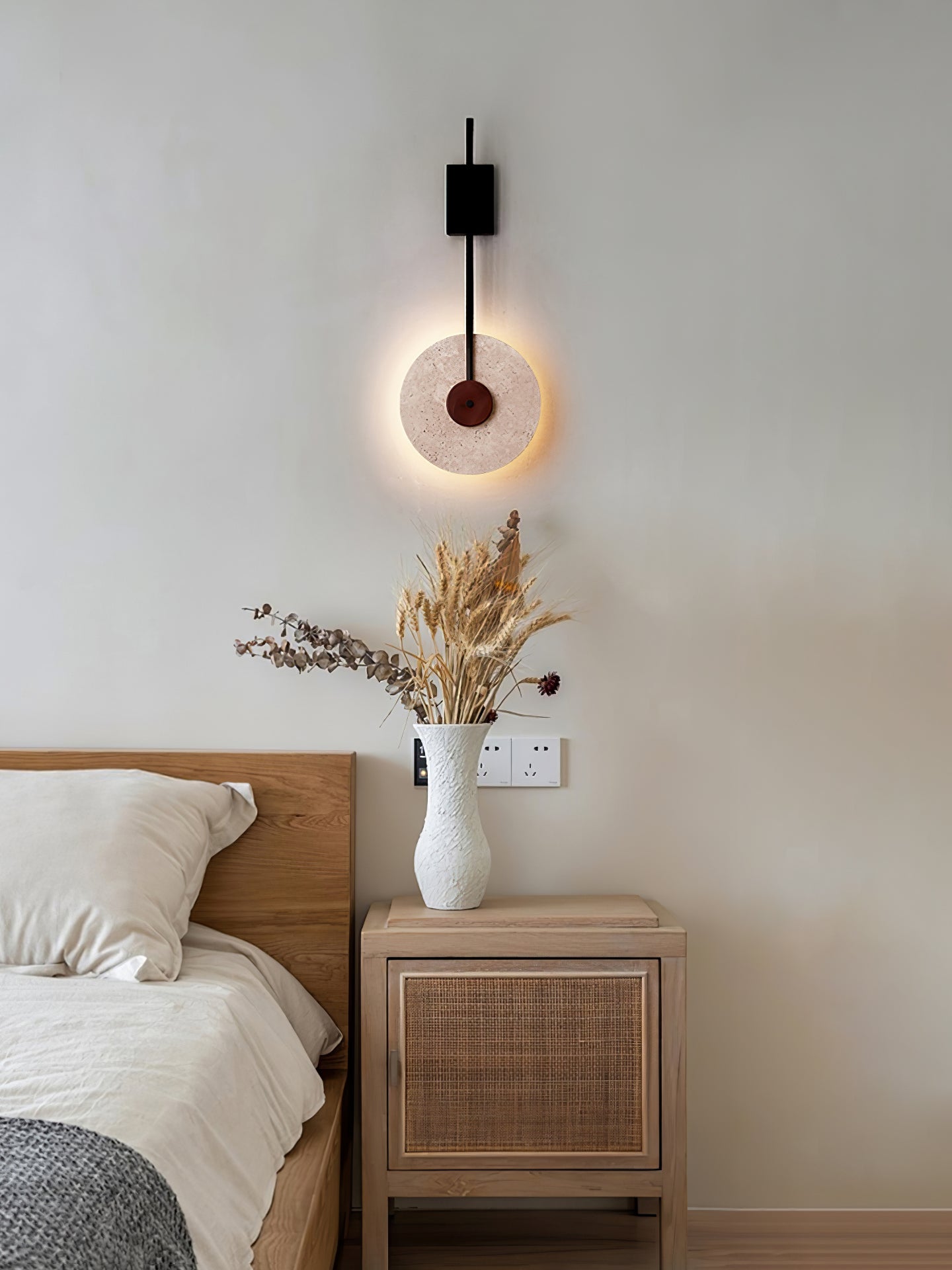 Elysia Travertine Wall Light - Neutralighting