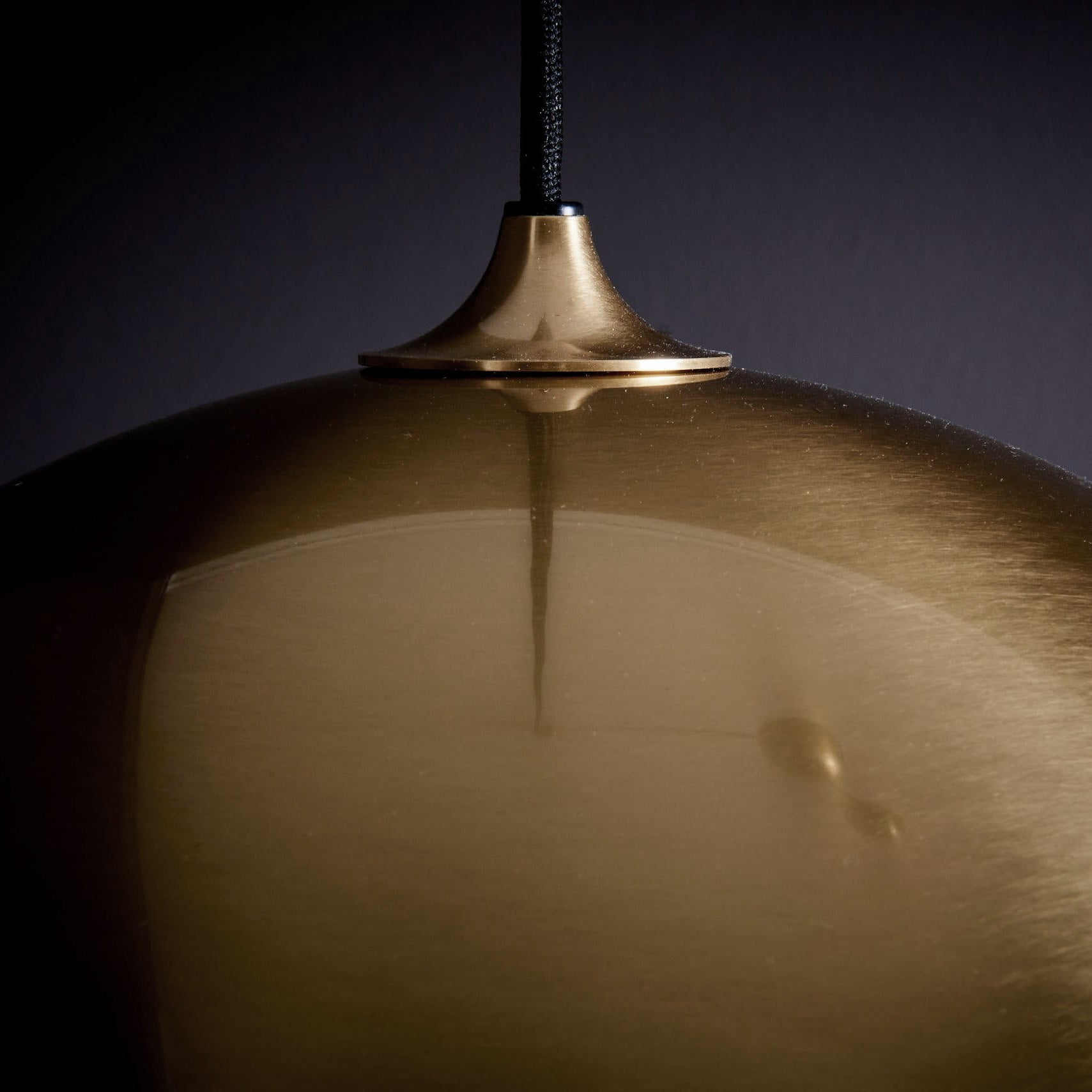 Omen Modern Minimalist Dome Balance Brass Metal Pendant Lamp - Lamp Copper