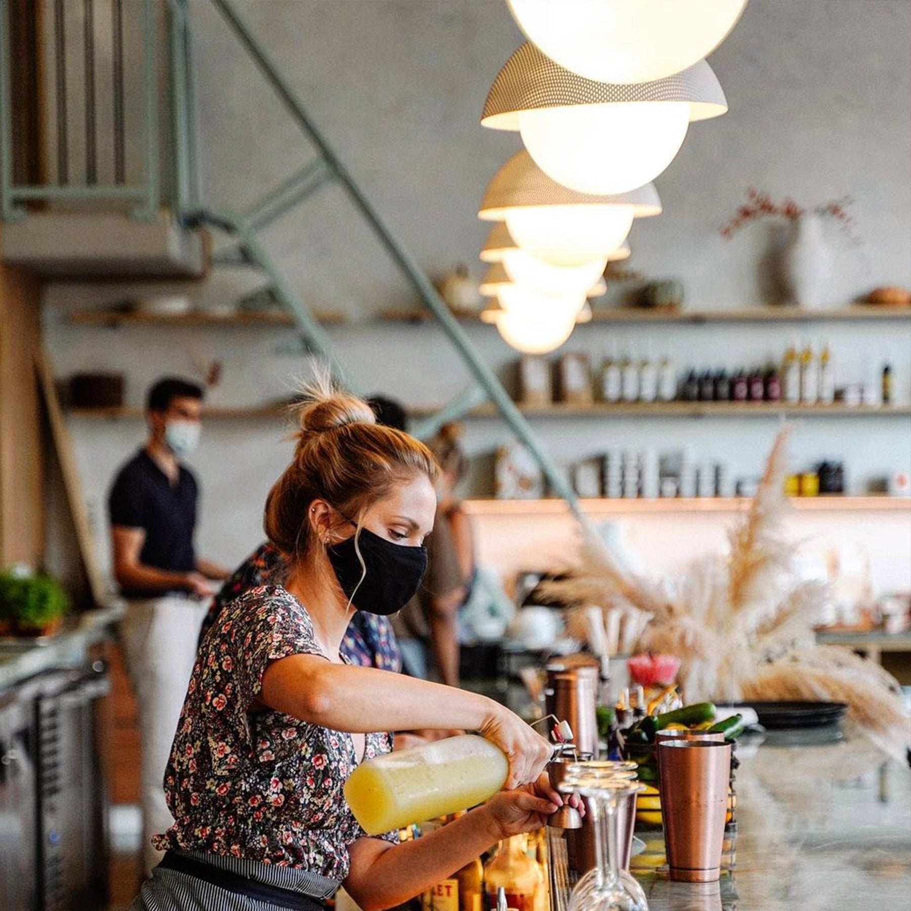 Pith Modern Minimalist Dome Perforated Wooden Metal Pendant Lamp - Lamp Copper