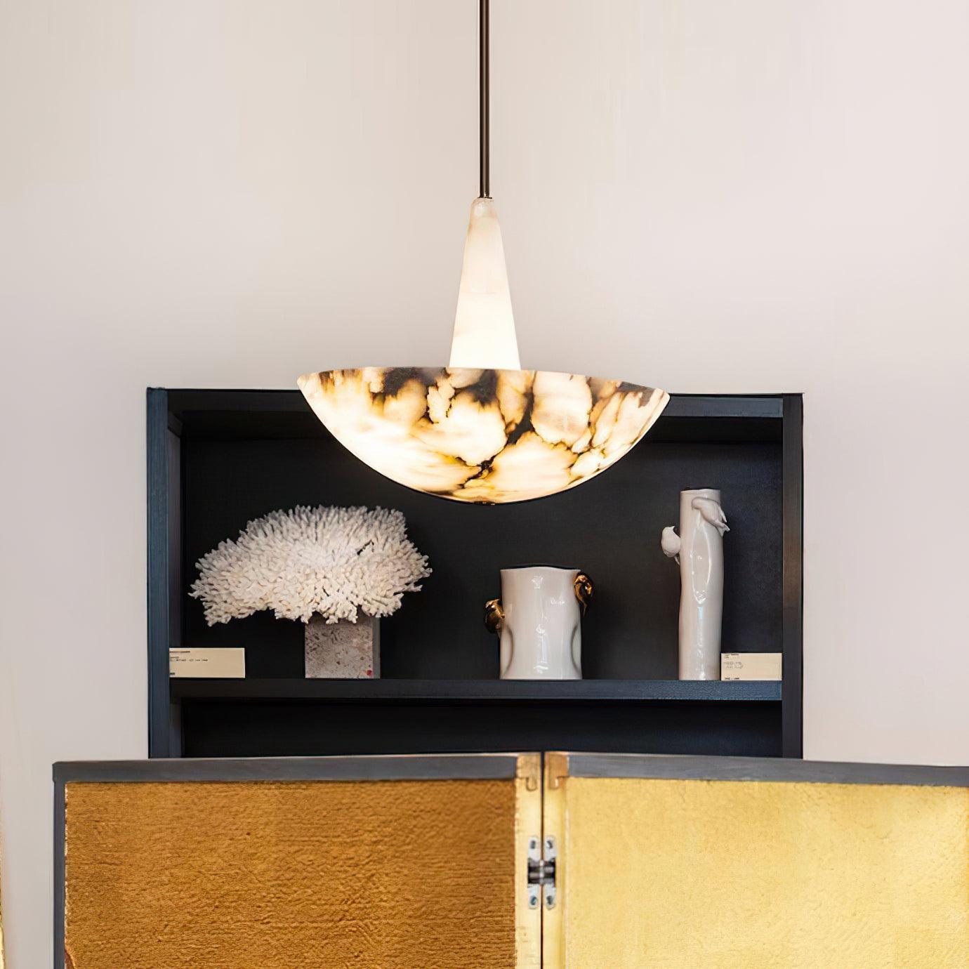 Umiros Alabaster Pendant Light Chandelier - Neutralighting