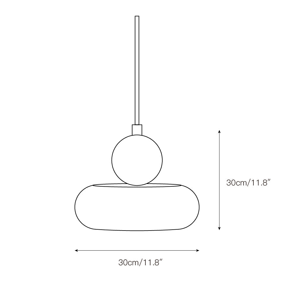 Ridge Modern Minimalist Marble Metal Pendant Lamp - Lamp Copper