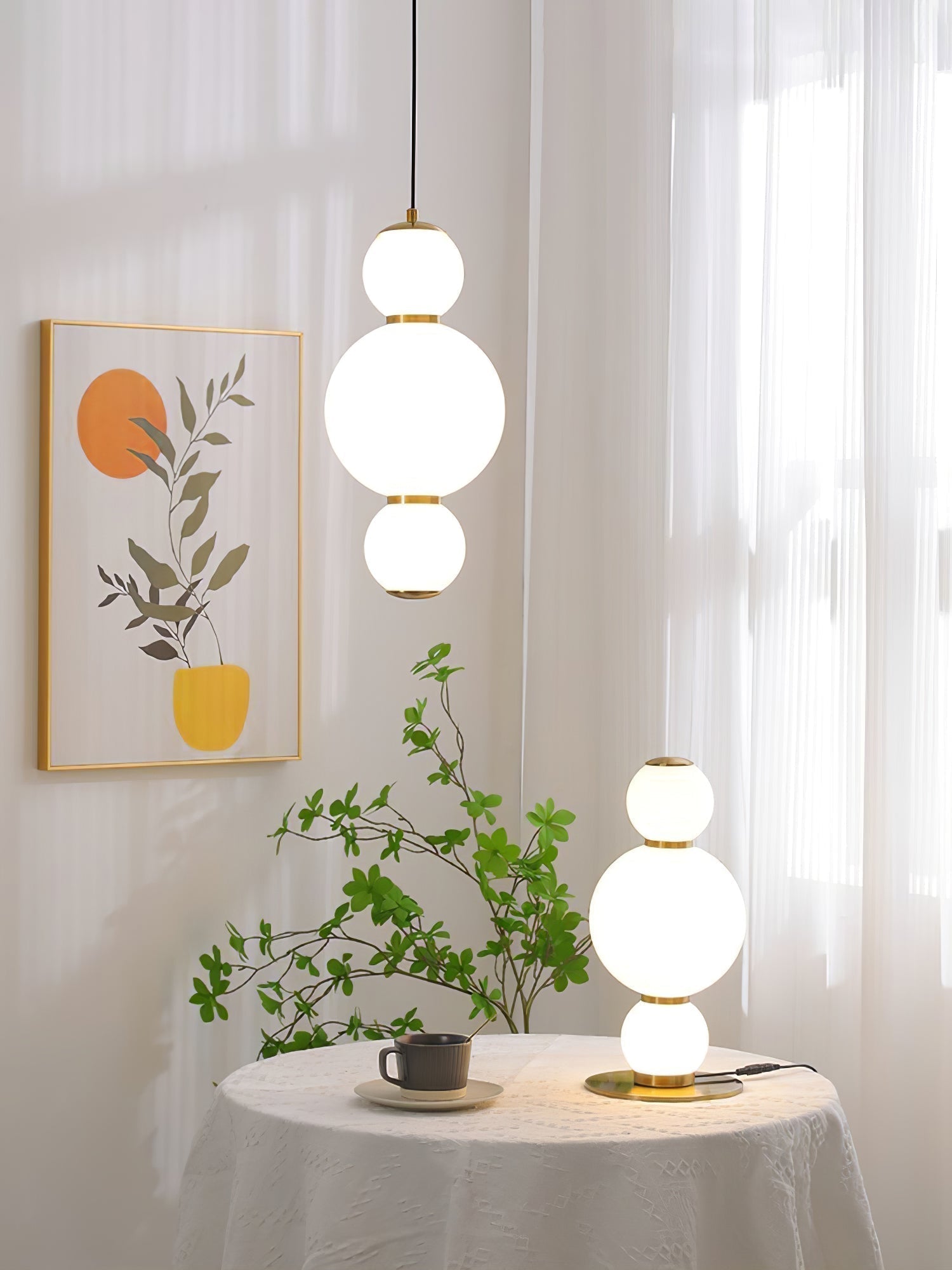 Double Globe Pendant Lamp - Blowlighting