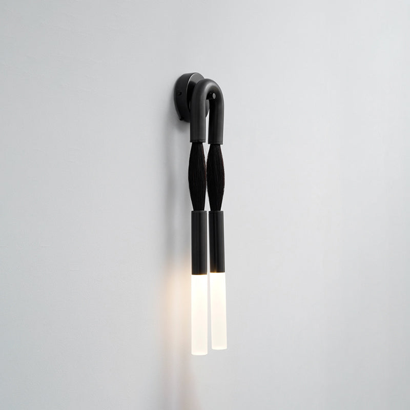 Aloft Modern Minimalist Double Head Acrylic Sconce Wall Lamp - Lamp Copper