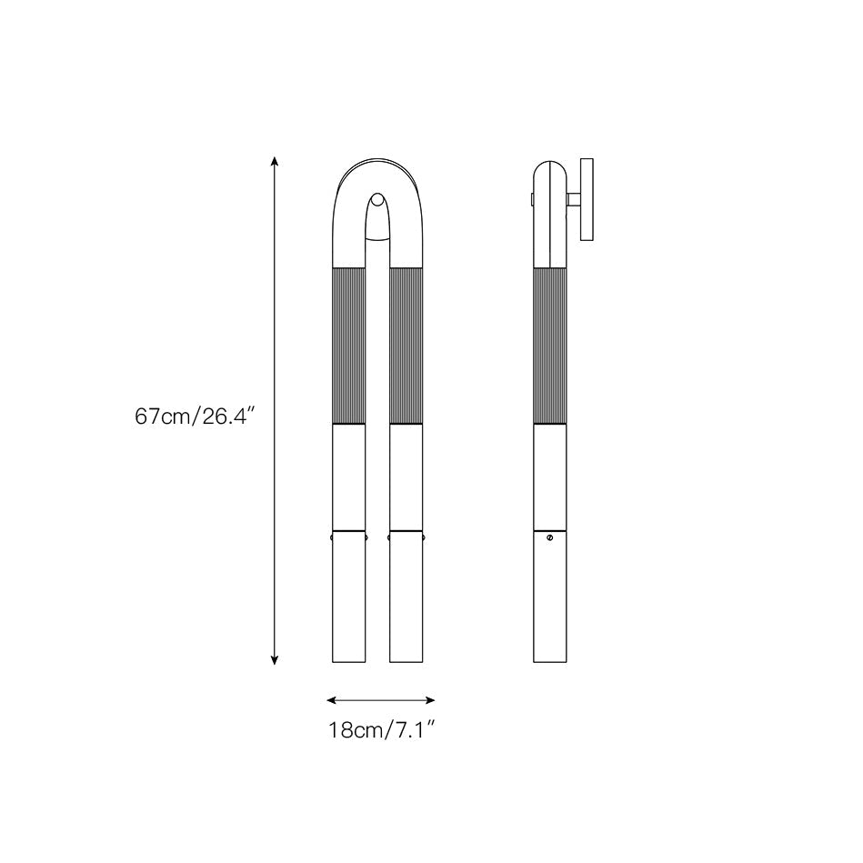 Aloft Modern Minimalist Double Head Acrylic Sconce Wall Lamp - Lamp Copper