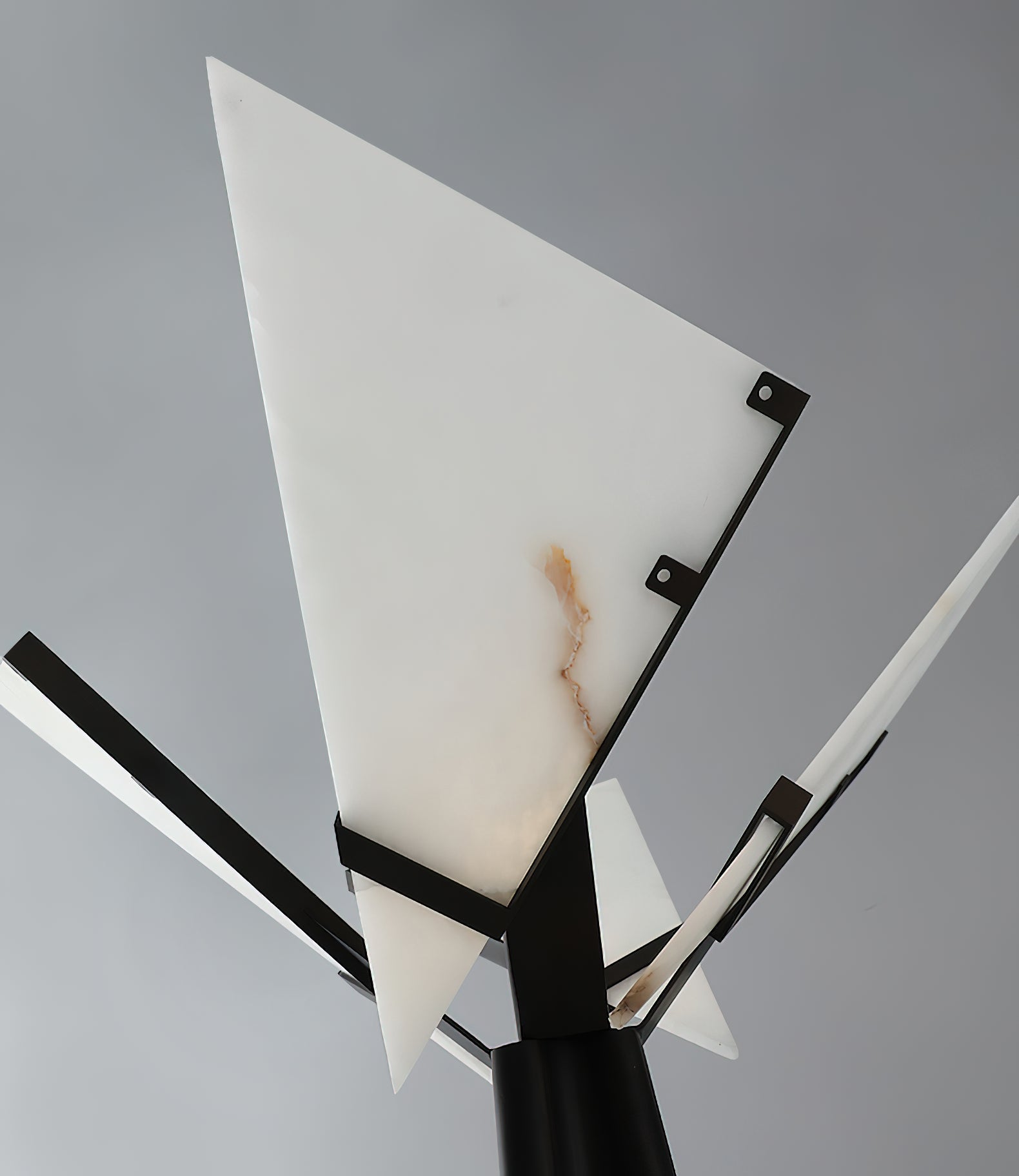 Drape Alabaster Floor Lamp - Lamp Copper