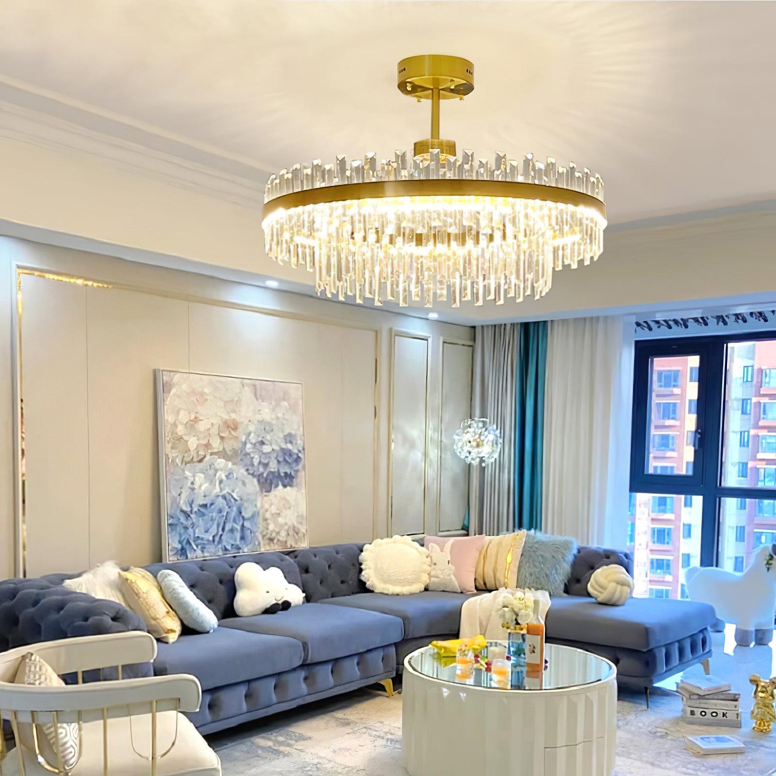 Drum Glass Chandelier - Blowlighting