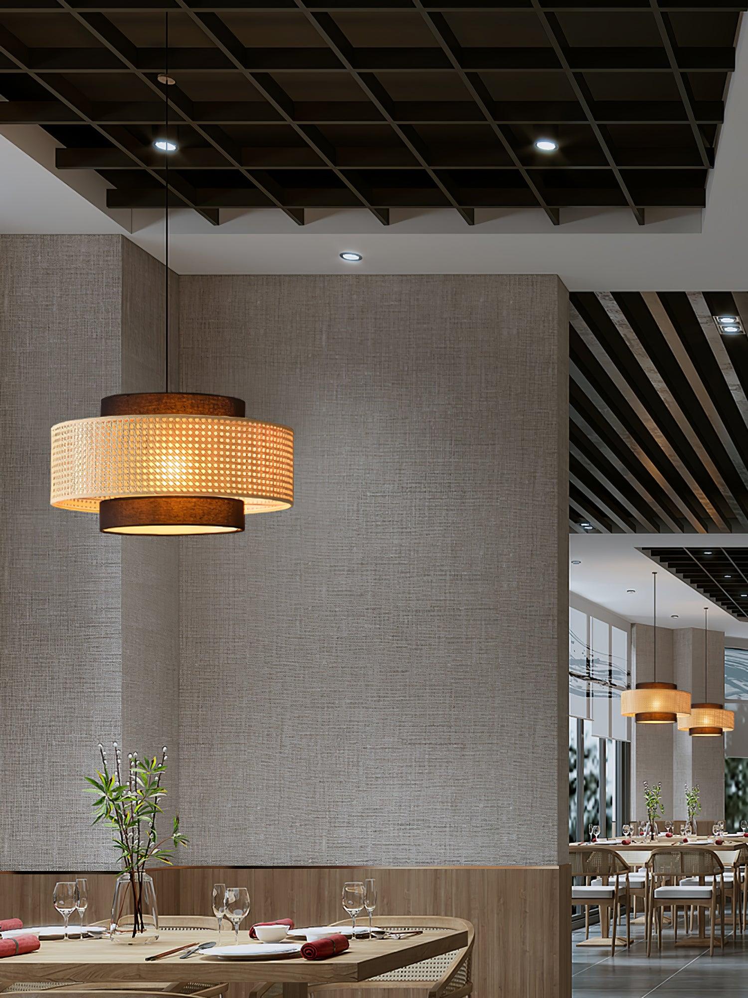 Drum Shade Pendant Light - Blowlighting