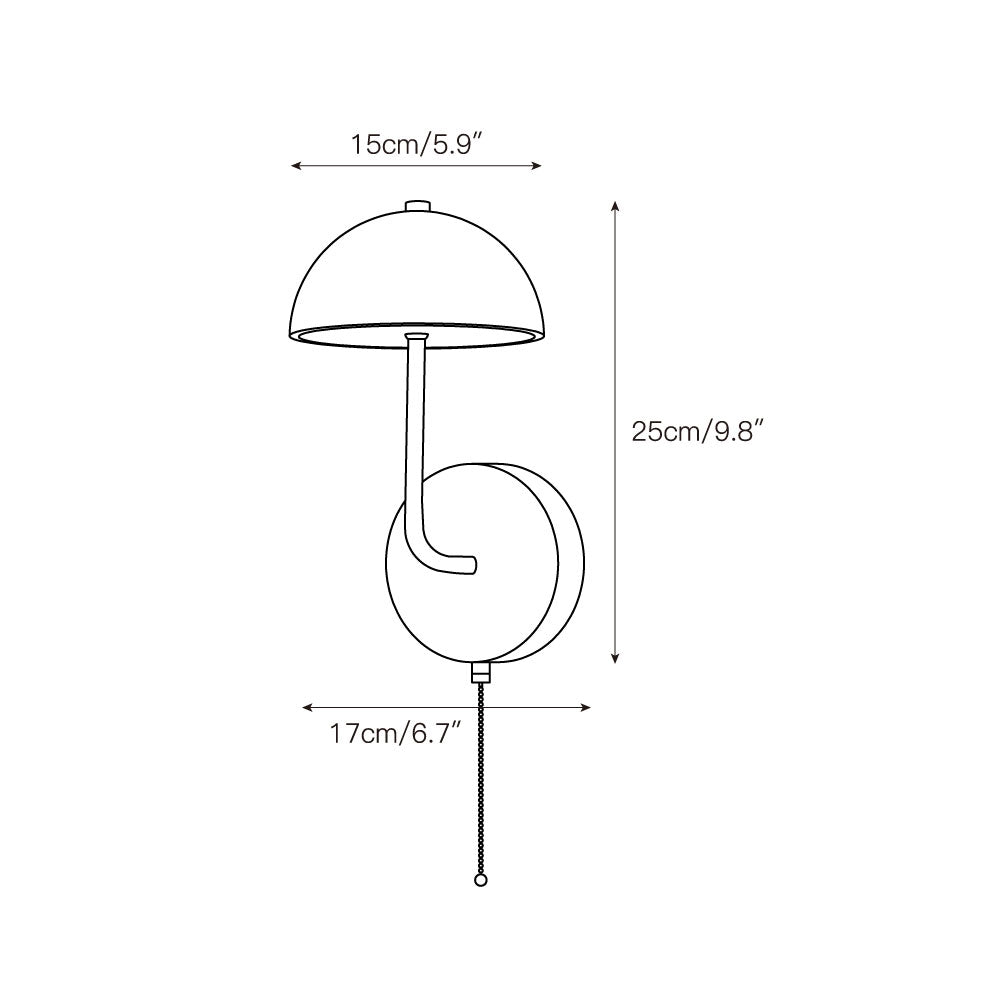 Verve Creativity Metal Marble Wall Lamp - Lamp Copper