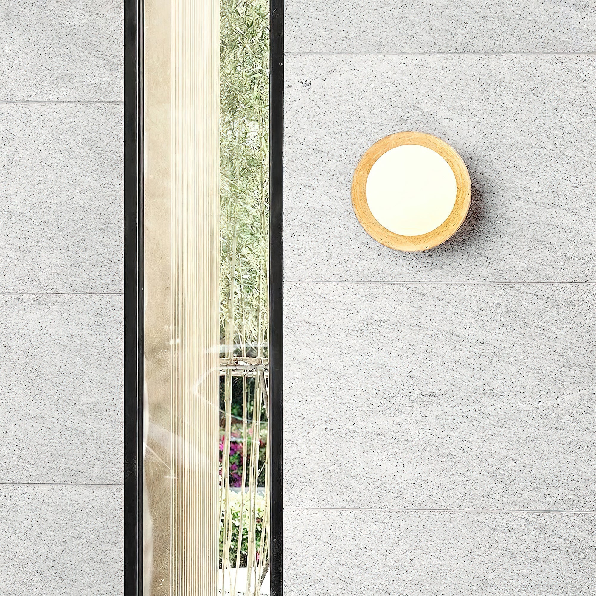 Weave Modern Minimalist Metal Glass Wall Lamp - Lamp Copper