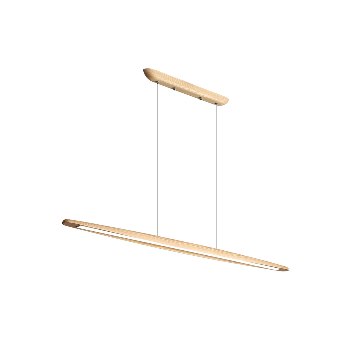 Zing Modern Minimalist Walnut Wood Pendant Lamp - Lamp Copper