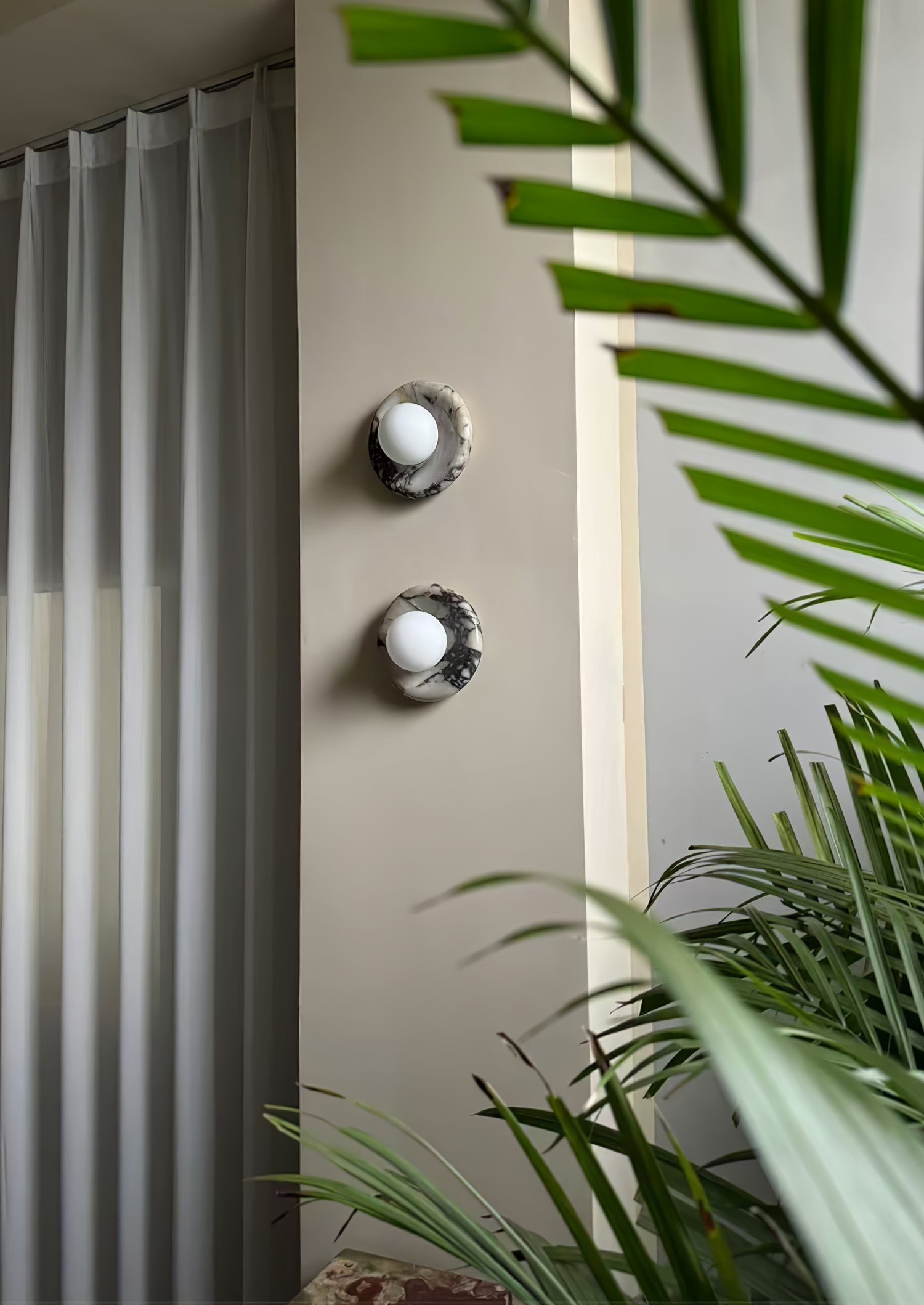 Amber Vintage Marble Wall Light - Blowlighting