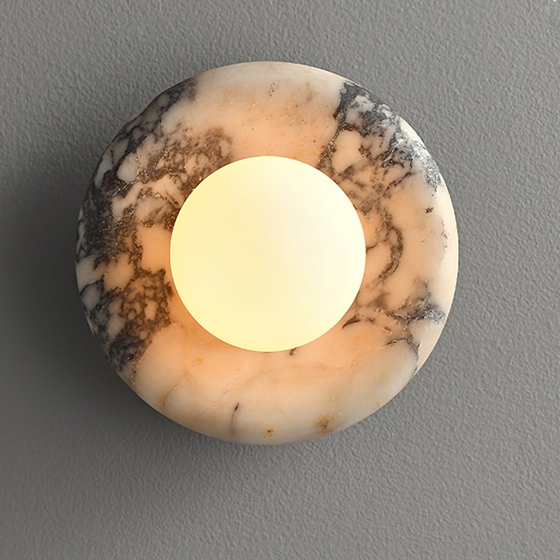 Amber Vintage Marble Wall Light - Blowlighting
