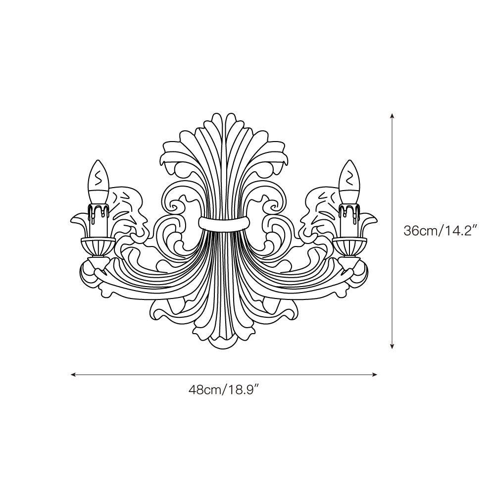 Eon Premium Elegance Traditional Plaster Wall Lamp - Lamp Copper