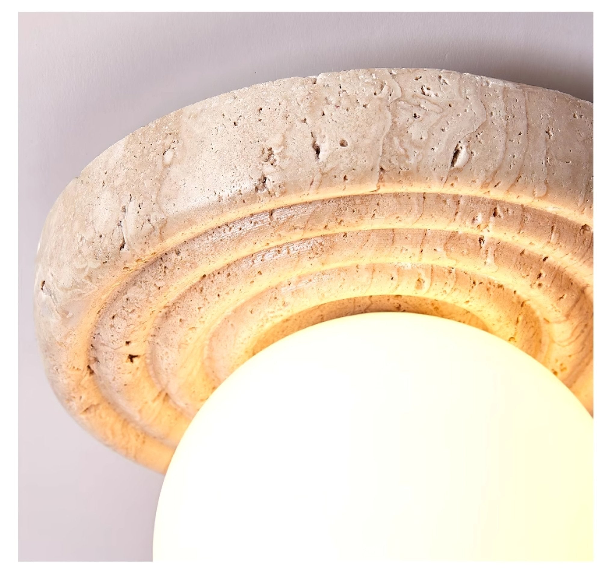 Carmen Travertine Ceiling Light - Letslighting