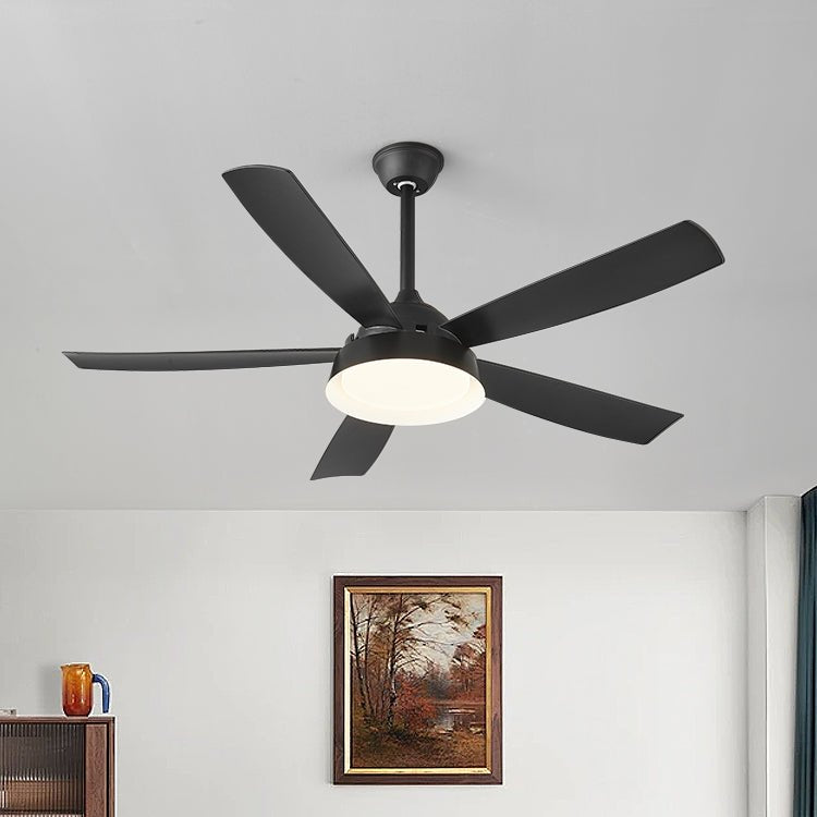 Ventilatore da soffitto Orvino con luce effetto legno, schema delle dimensioni