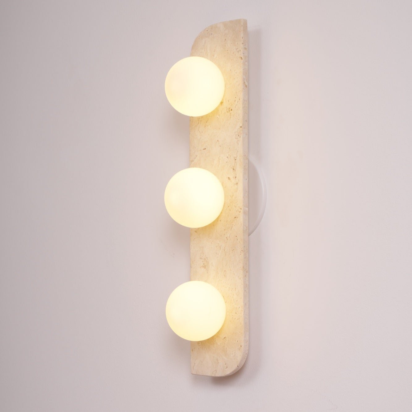 Alsilis Minimalist Travertine Wall Light - Neutralighting