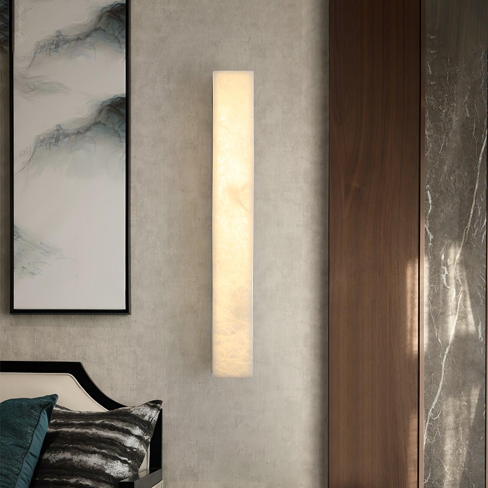 Luste Minimalist Alabaster Wall Lamp Rectangular - Neutralighting