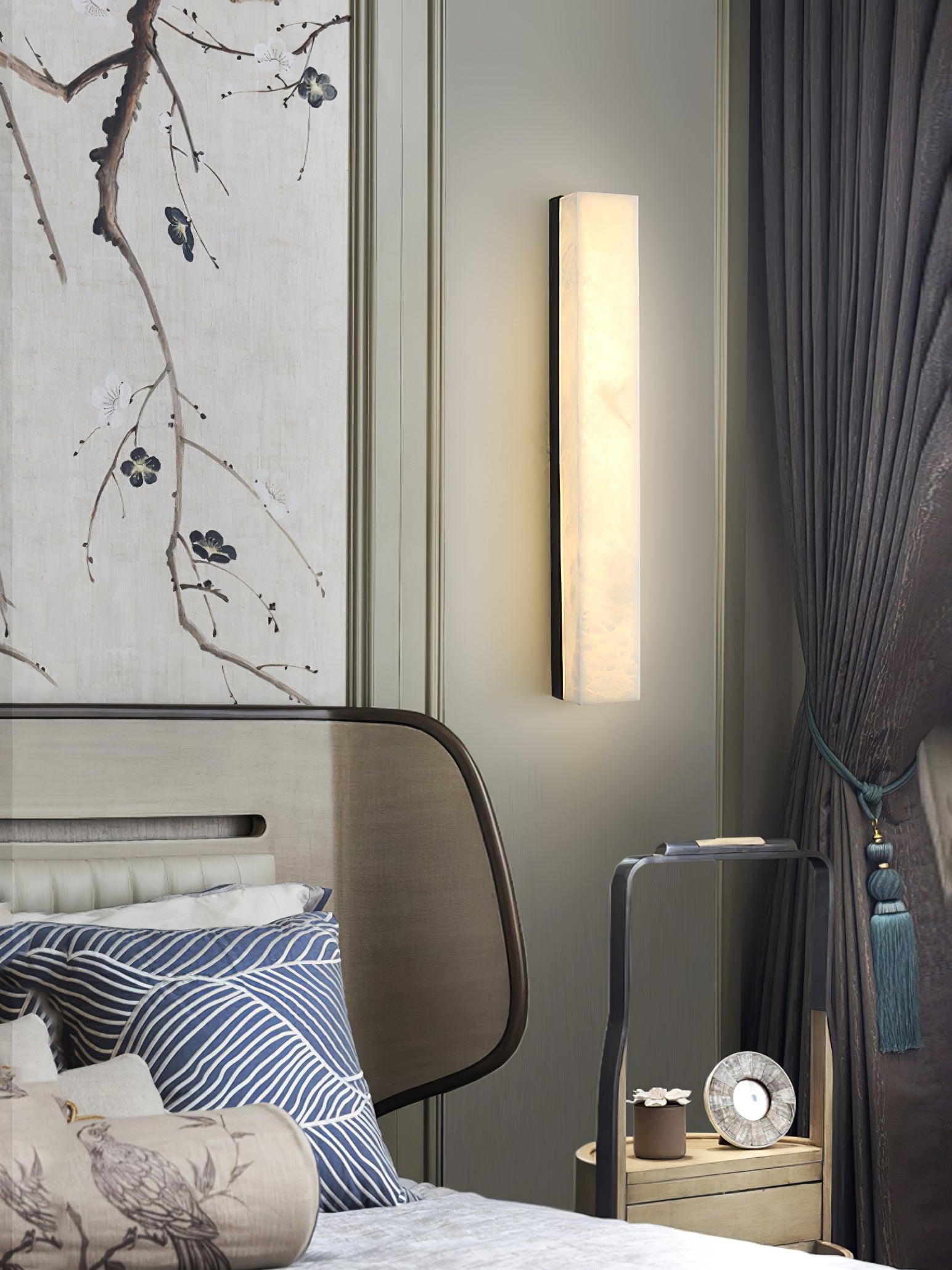 Luste Minimalist Alabaster Wall Lamp Rectangular - Neutralighting