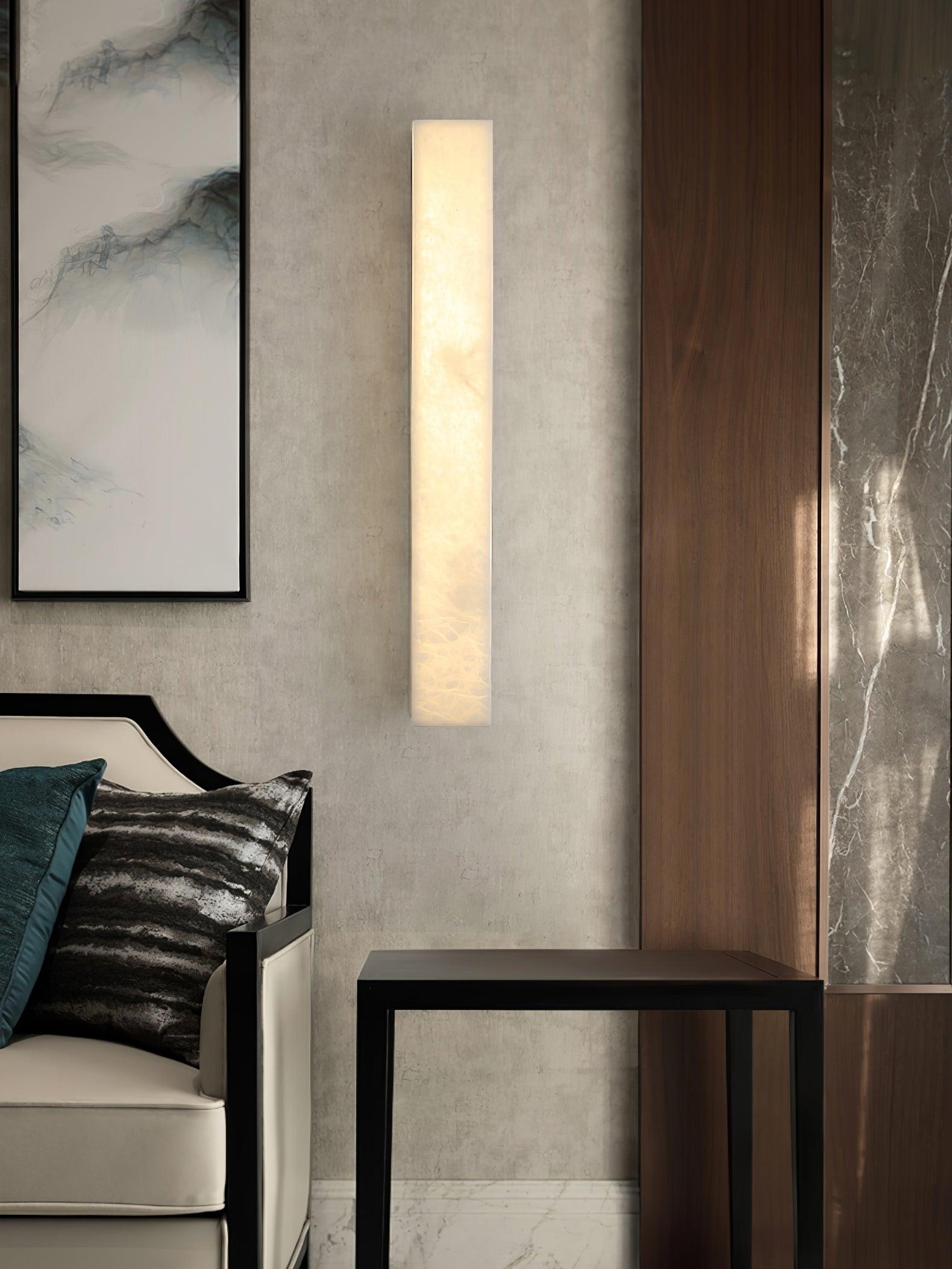 Luste Minimalist Alabaster Wall Lamp Rectangular - Neutralighting