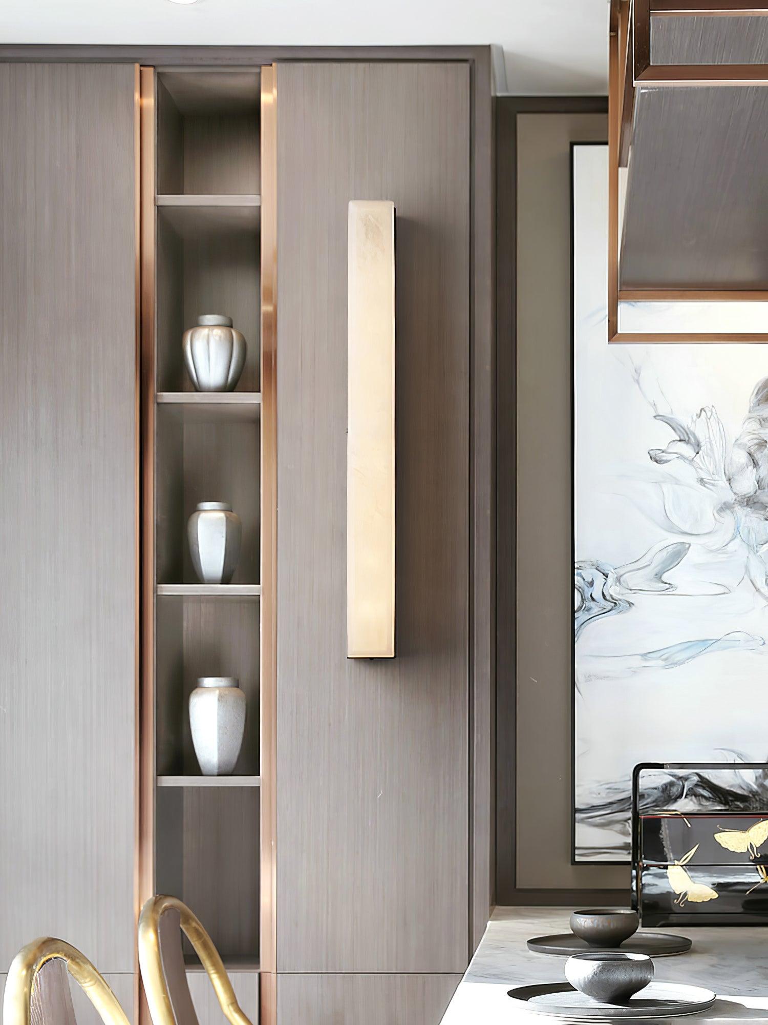 Luste Minimalist Alabaster Wall Lamp Rectangular - Neutralighting