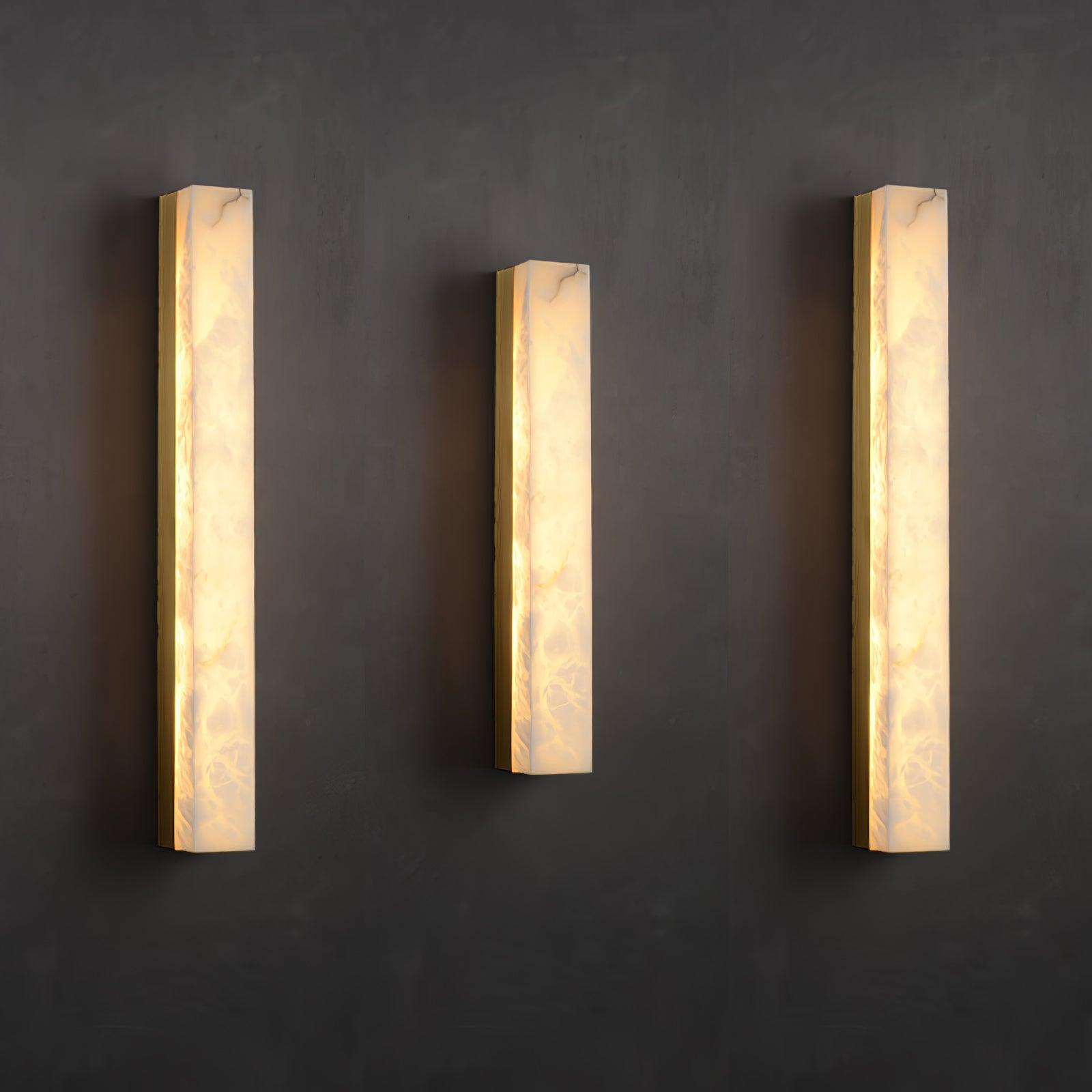 Luste Minimalist Alabaster Wall Lamp Rectangular - Neutralighting