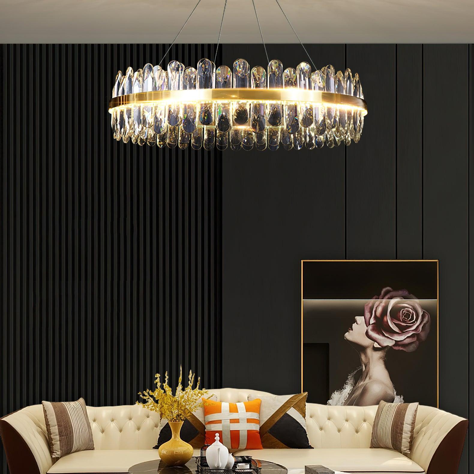Lyvenisra Postmodern Luxury Crystal Metal Chandelier - Blowlighting
