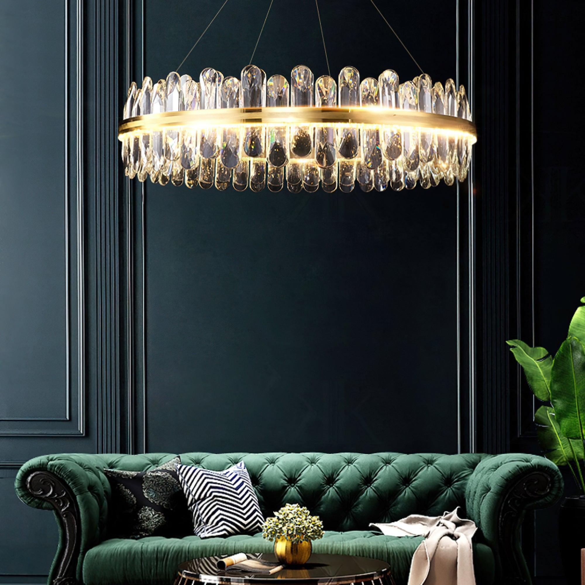 Lyvenisra Postmodern Luxury Crystal Metal Chandelier - Blowlighting