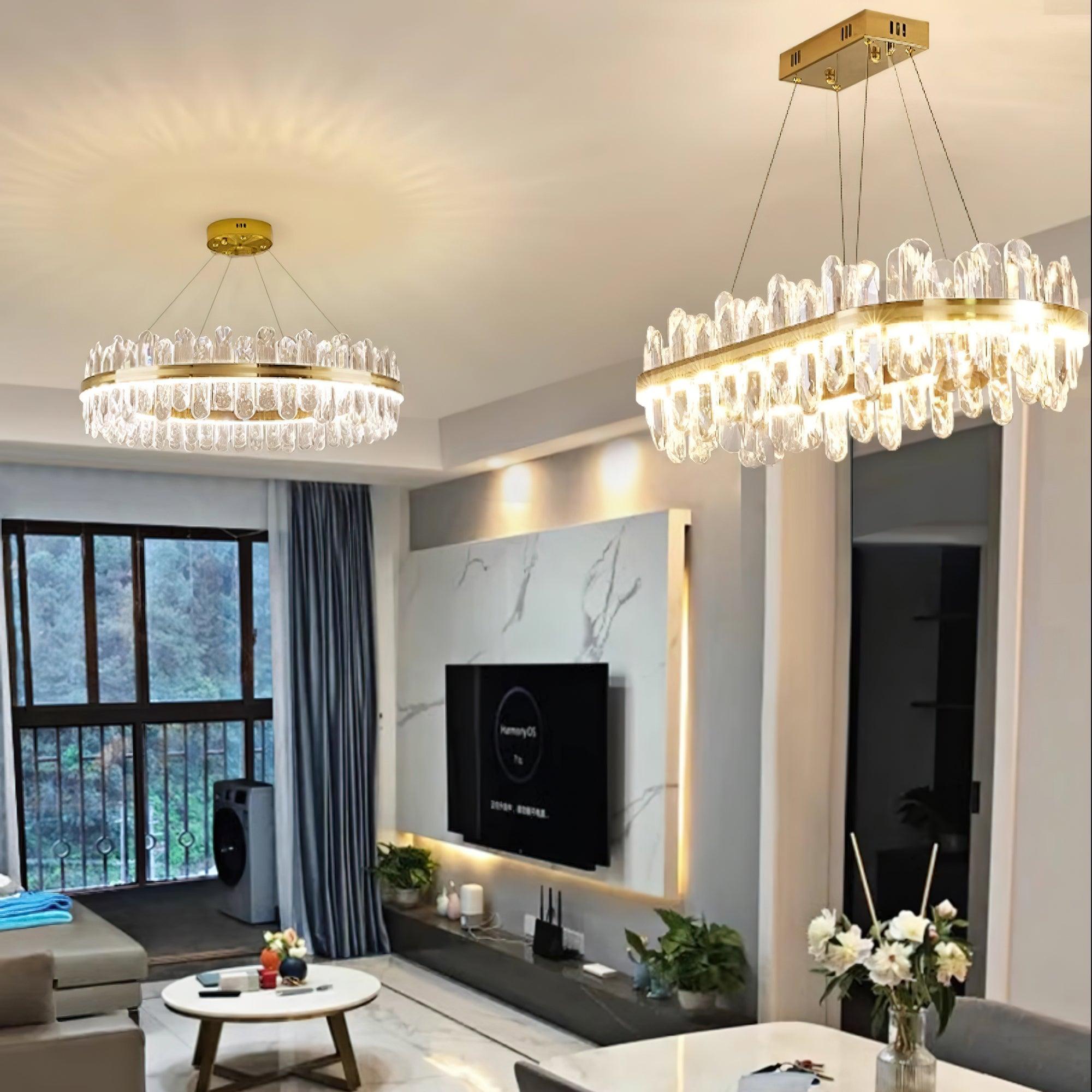 Lyvenisra Postmodern Luxury Crystal Metal Chandelier - Blowlighting