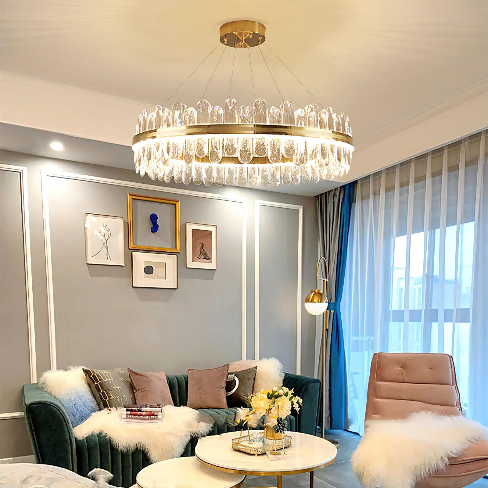 Lyvenisra Postmodern Luxury Crystal Metal Chandelier - Blowlighting