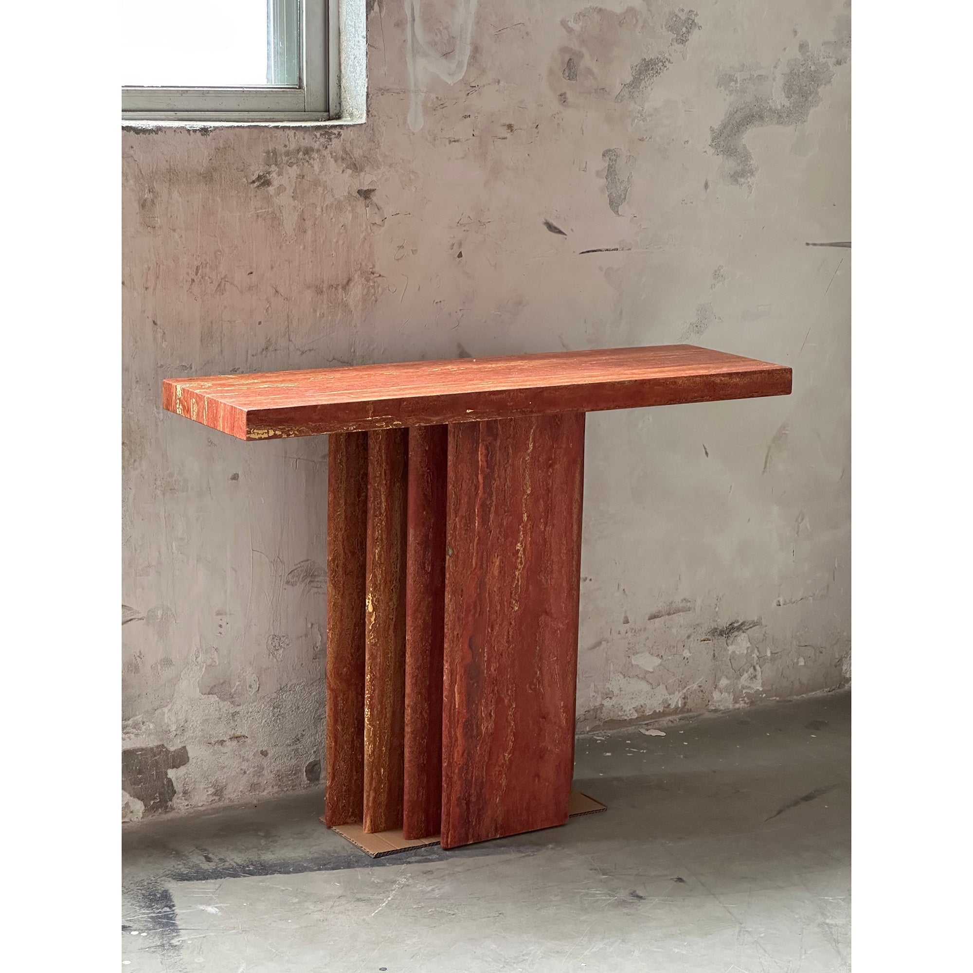 Epic Travertine Table - Lamp Copper