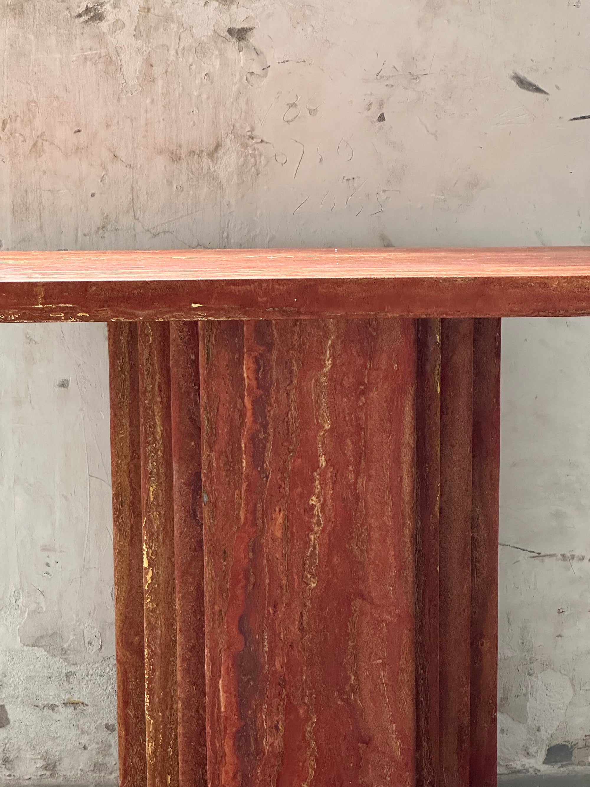 Epic Travertine Table - Lamp Copper