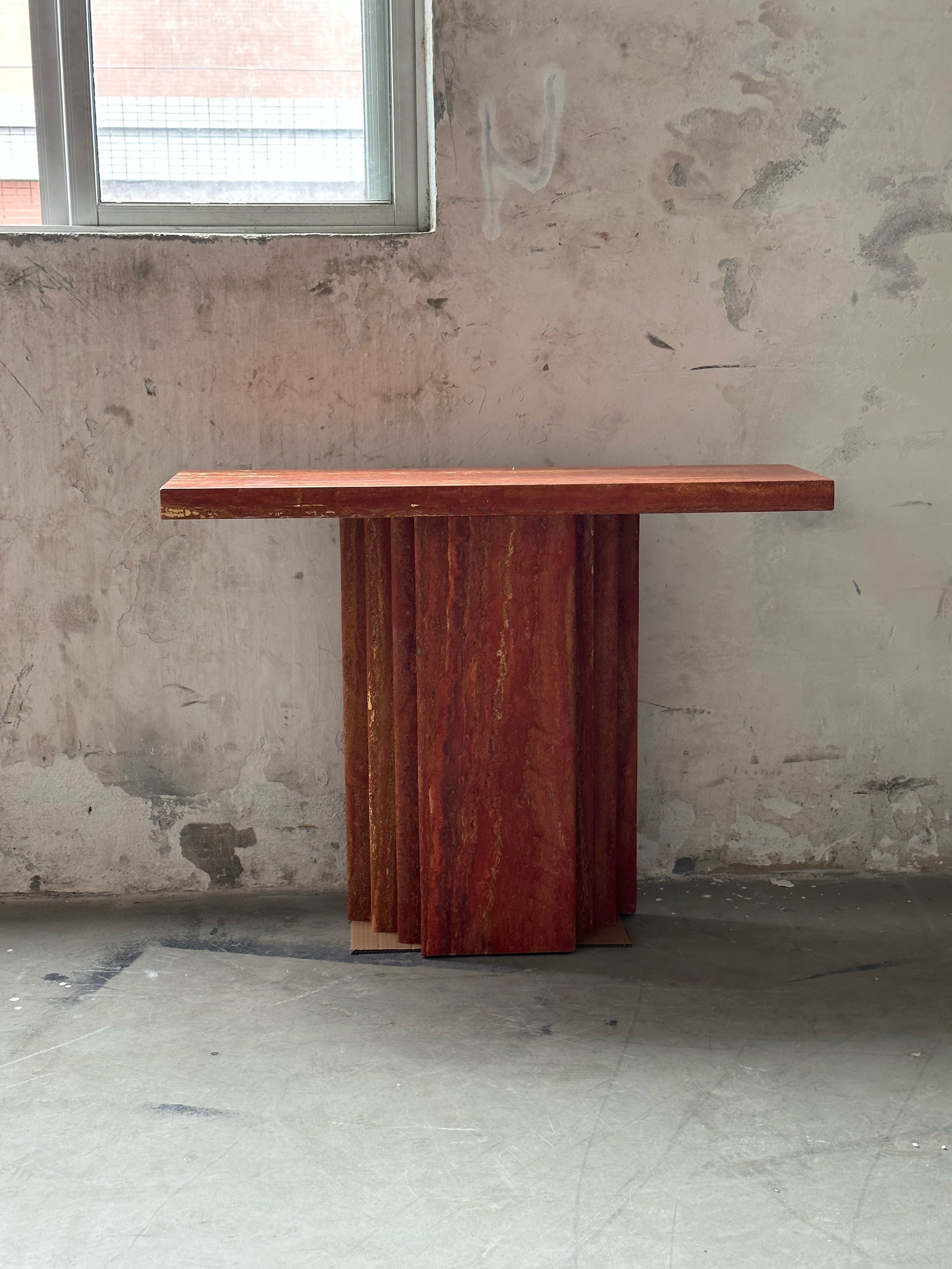 Epic Travertine Table - Lamp Copper