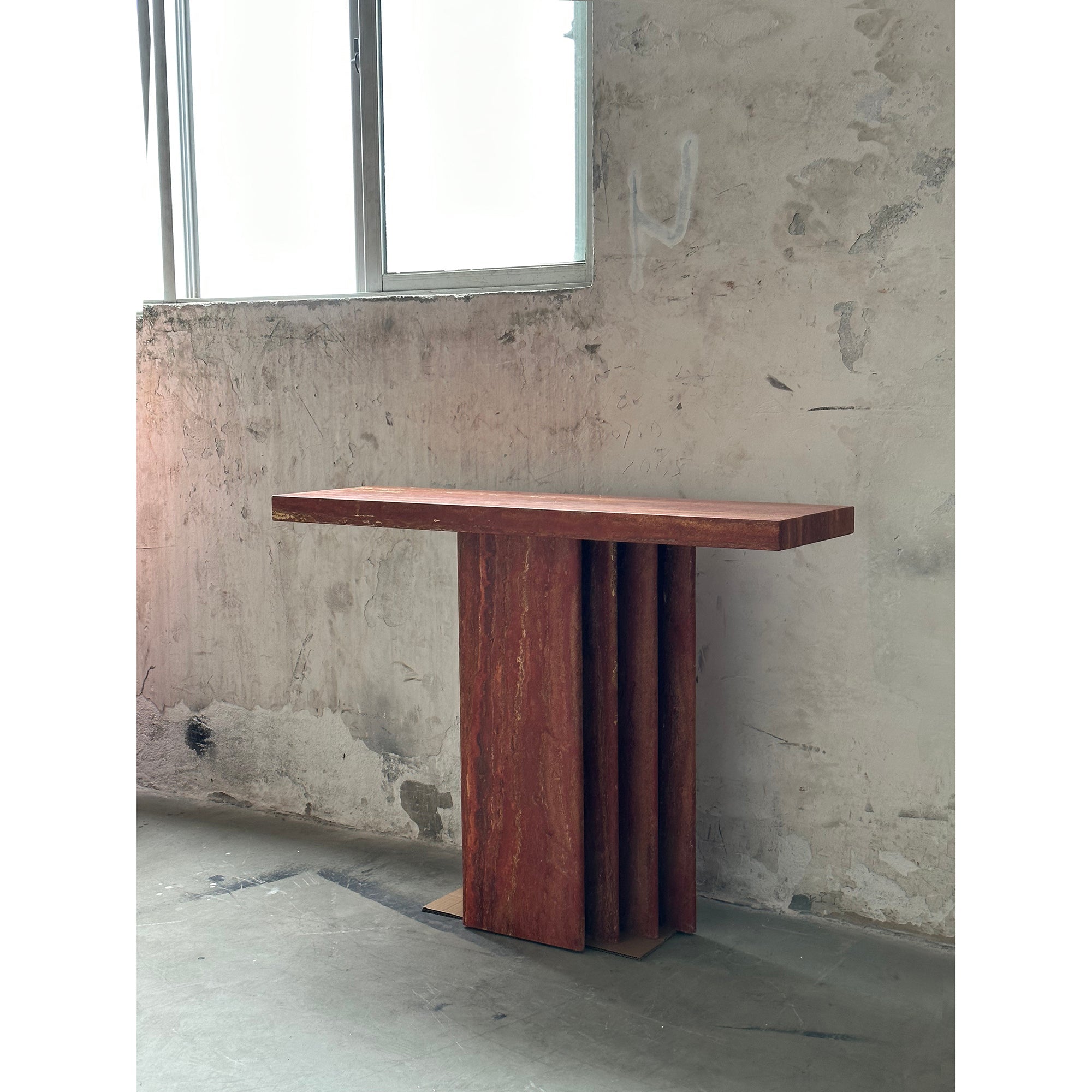 Epic Travertine Table - Lamp Copper