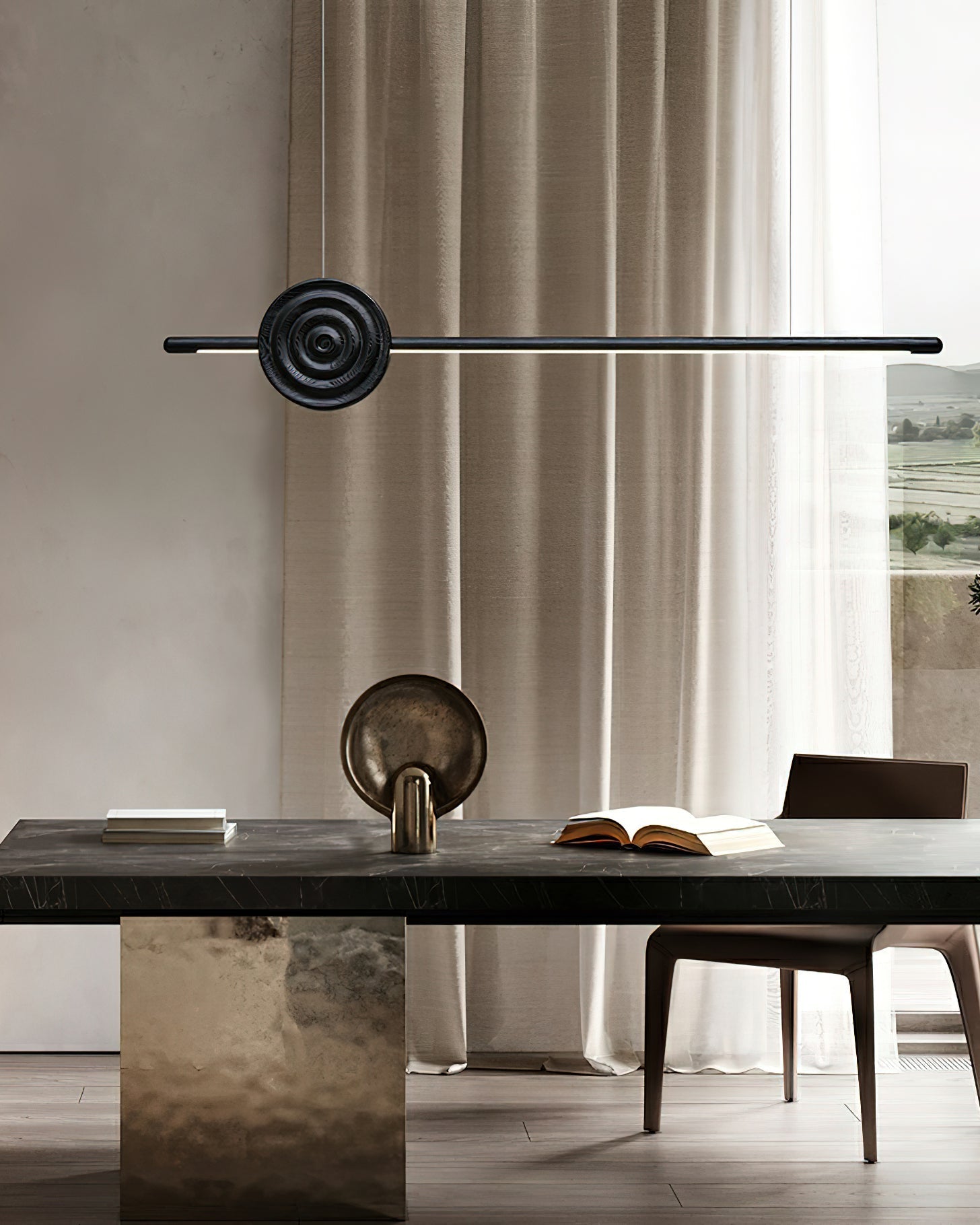 Aurora Chandelier Erhu Wood - Blowlighting