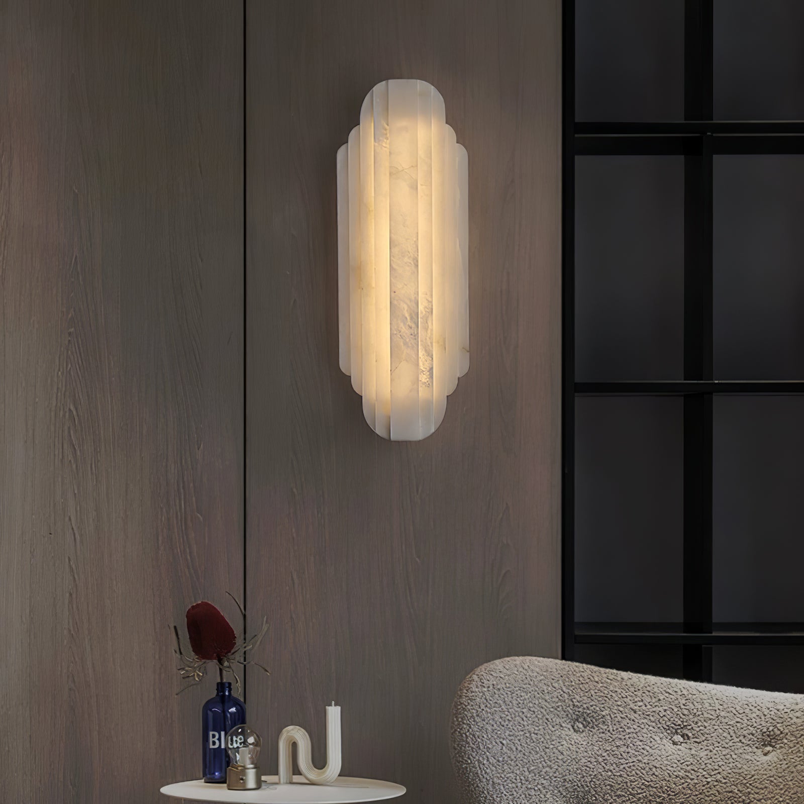 Avthaaris Art Deco Alabaster Wall Light - Neutralighting