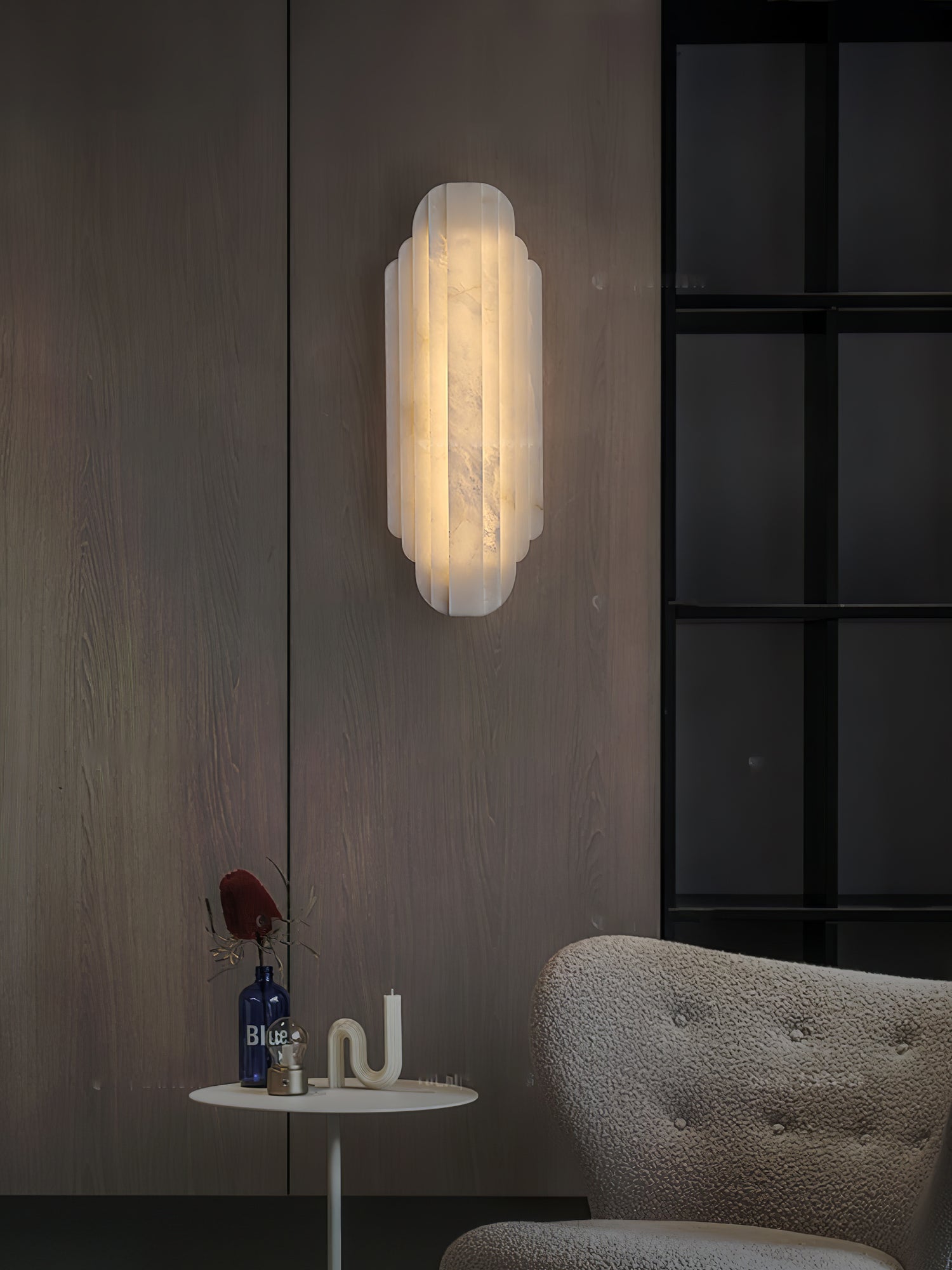 Avthaaris Art Deco Alabaster Wall Light - Neutralighting