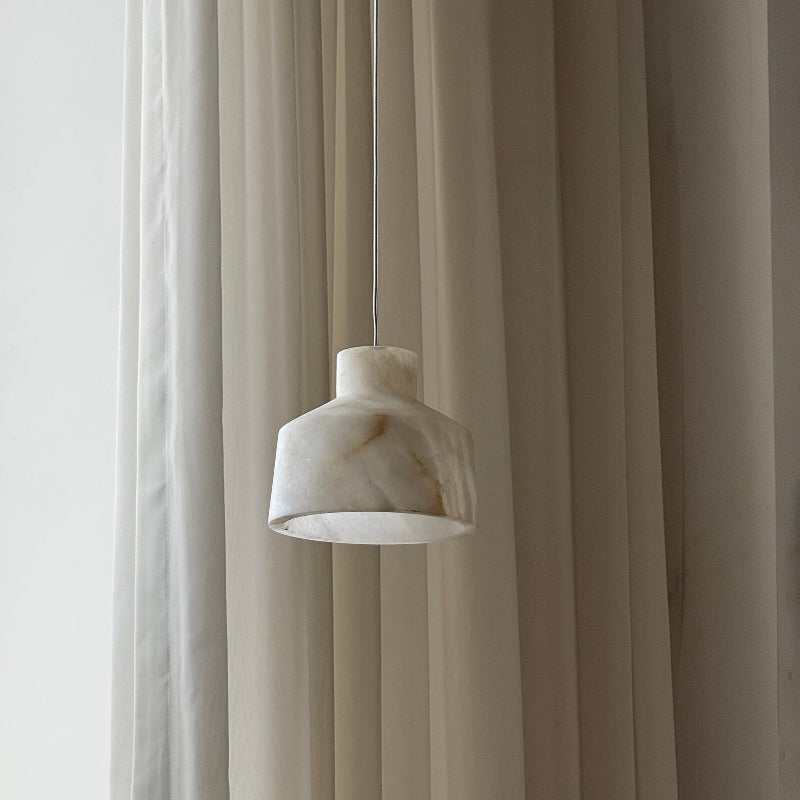 Aursore Modern Minimalist Alabaster Pendant Lamp - Lamp Copper