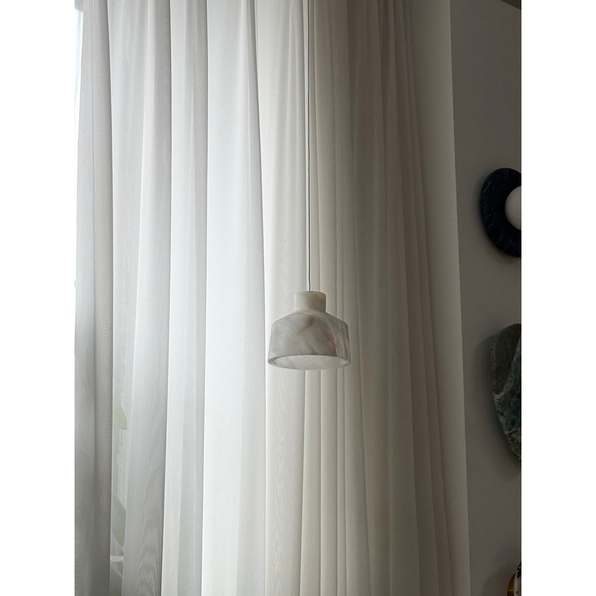 Aursore Modern Minimalist Alabaster Pendant Lamp - Lamp Copper